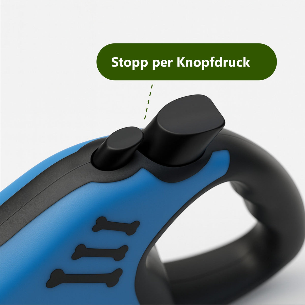 Rollleine – Stopp per Knopfdruck