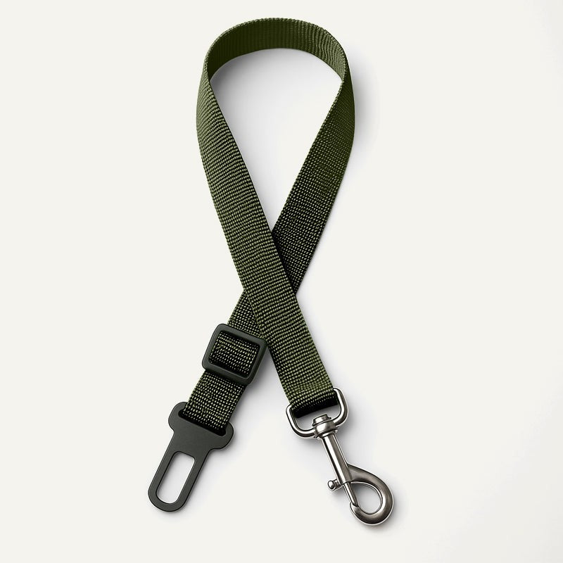 Hunde-Sicherheitsgurt – Olivgrün