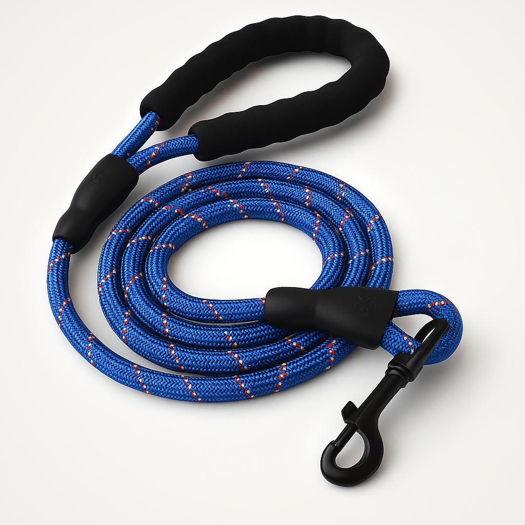 Reflektierende Nylonleine – Blau