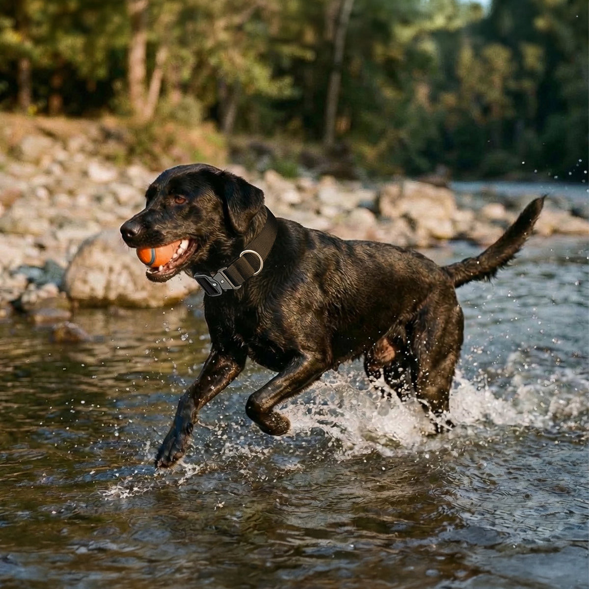 Taktisches Hundehalsband – am Hund