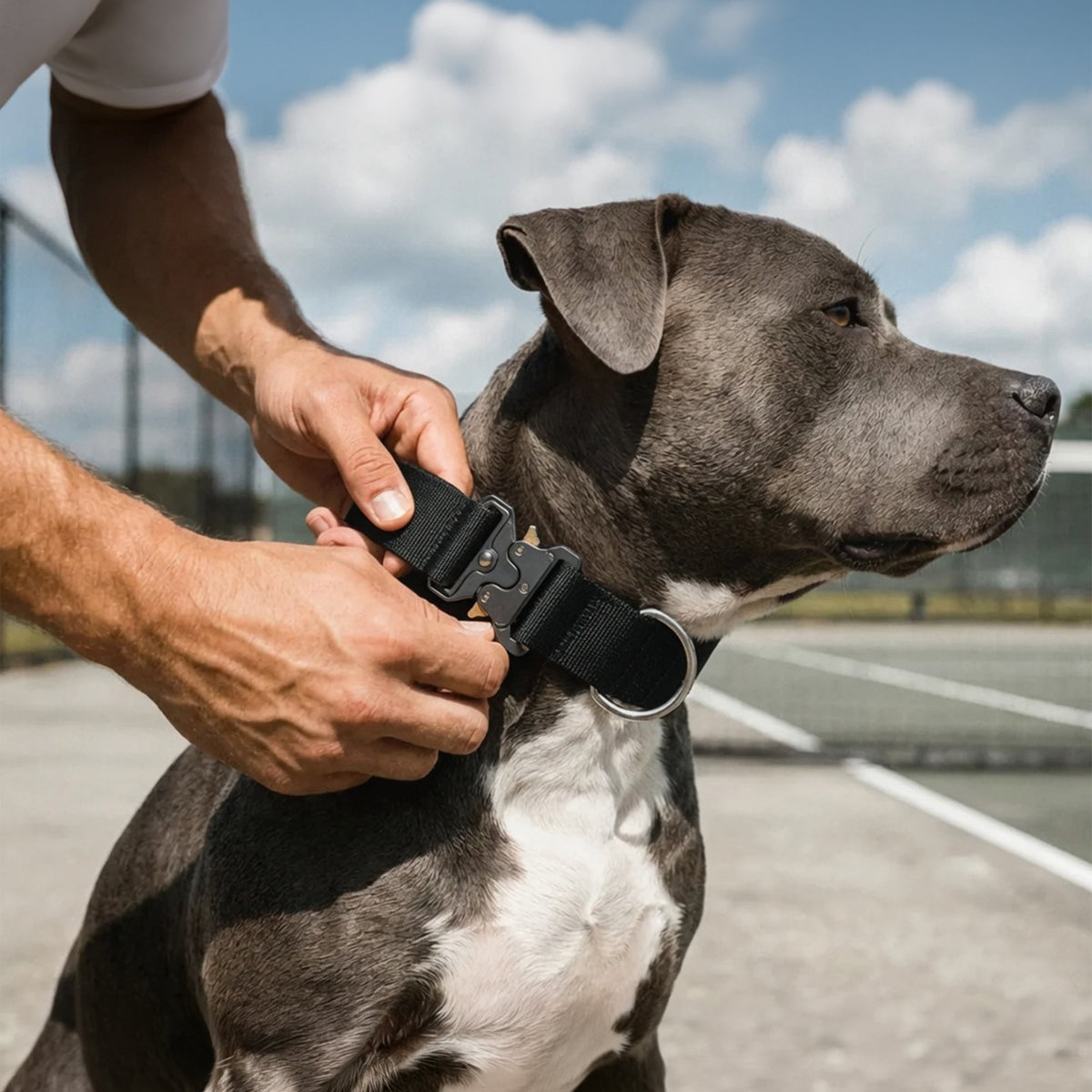 Taktisches Hundehalsband – am Hund